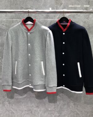 [톰브라운] 밀라노 스티치 메리노 티핑 보머 재킷