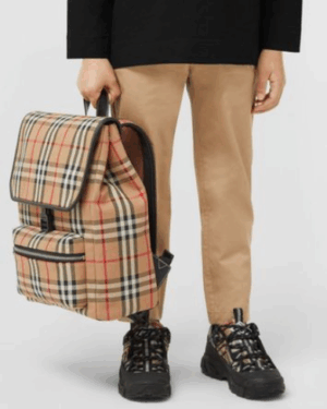 [버버리] 빈티지 체크 백팩 80541201