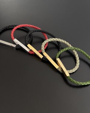 [보테가베네타] 브레이드 가죽 브레이슬릿 732416VAHUA3132