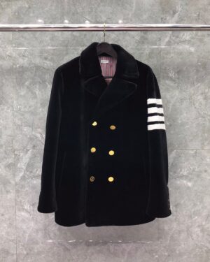 [톰브라운] 4선 언컨스트럭트 시어링 퍼 코트