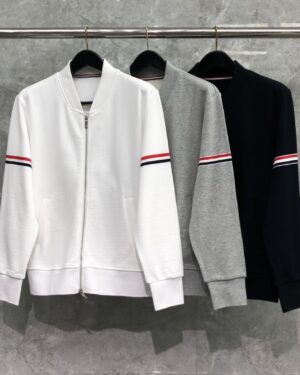 [톰브라운]밀라노 스티치 3선 코튼 집업 저지