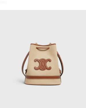 [셀린느] 패브릭 트리옹프 캔버스 슈 마린 버킷백 196752DJK.02NT