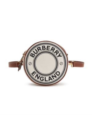 [버버리]  로고 크래픽 캔버스 앤레더 루이스백 8051847