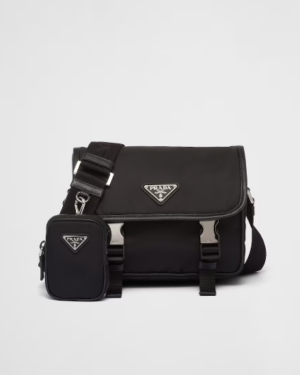 [프라다] 리나일론 및 사피아노 가죽 숄더백