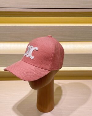 [셀린느] 남녀공용 트리옹프 로고 코듀로이 볼캡