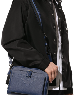 [프라다] 사피아노 레더 스트랩 숄더백 2VH152