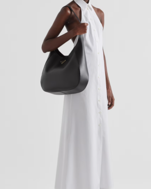 [프라다] 라지 레더 브러시드 숄더백 1BC181