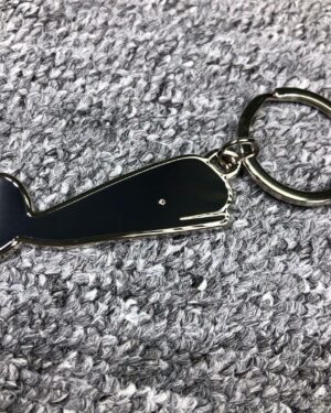 [톰브라운] 블랙 웨일 브라스 키링