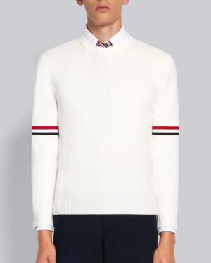 [톰브라운] 코튼 밀라노 스트라이프 풀오버