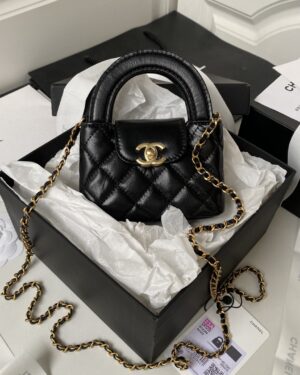 [샤넬] 켈리백 미니 블랙 금장 AP3435