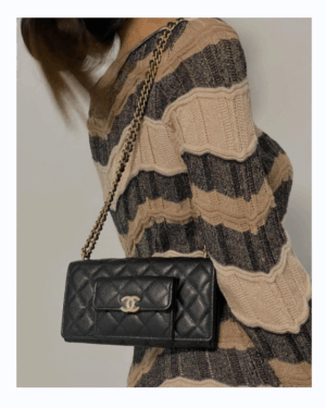 [샤넬] 22시즌 공방 포켓 WOC 체인 A68088