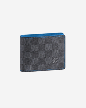 [루이비통] 슬렌더 월렛 다미에 그래파이트 블루 반지갑 N64033