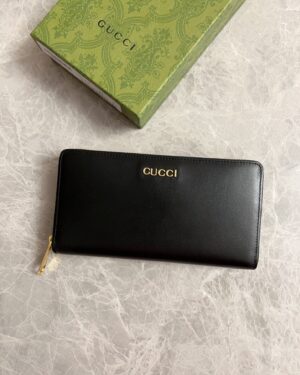 [구찌] 구찌 로고 지퍼 장지갑