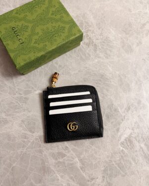 [구찌] 뱀부 더블 G 카드지갑