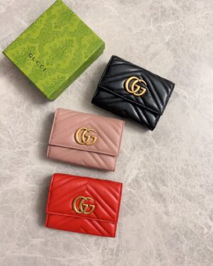 [구찌] GG 마몽 마틀라세 카드지갑