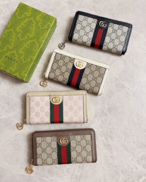 [구찌] 오피디아 GG 지퍼 장지갑