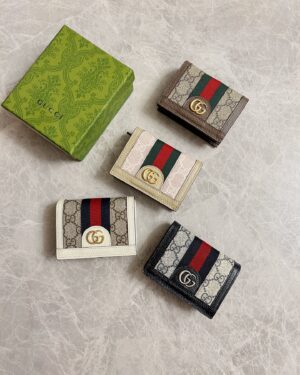 [구찌] 오피디아 GG 지퍼 카드지갑