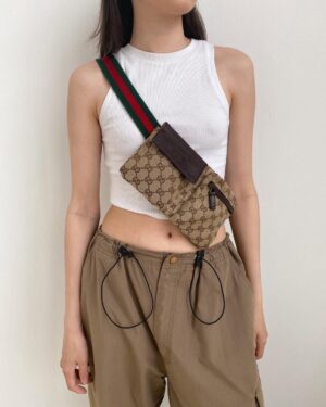 [구찌] 투포켓 힙색 28566