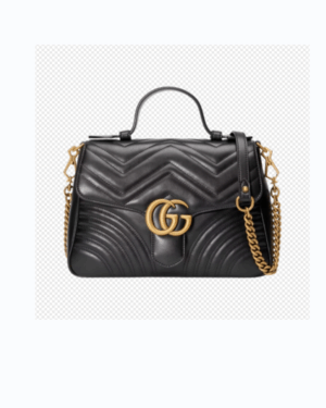 [구찌] GG 마몽 마틀라세 탑 핸들백 498110