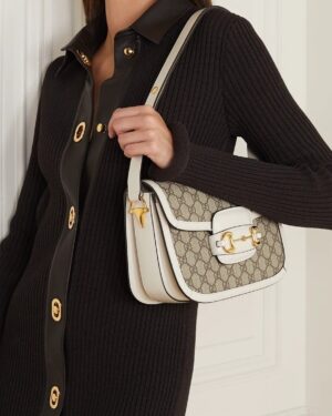 [구찌] 스몰 홀스빗 1955 숄더백 화이트 602204 92TCG 9761