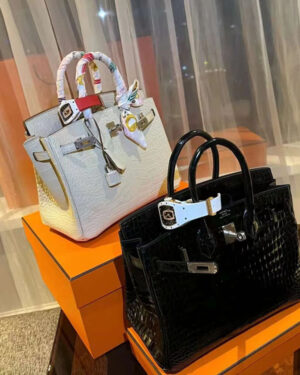 [에르메스] 버킨 25cm-30cm-35cm 악어가죽 8L Beton