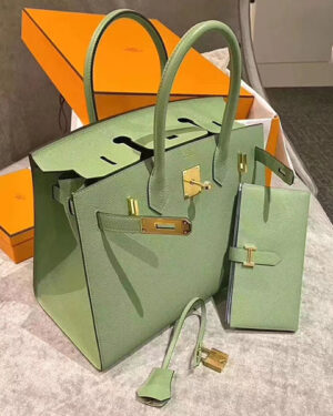 [에르메스] 버킨 25cm-30cm-35cm epsom 송아지가죽  3I Vert Criquet