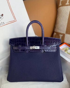 [에르메스] 버킨 25cm-30cm-35cm 악어 +  togo송아지가죽 Touch M3