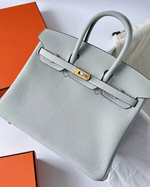 [에르메스] 버킨 25cm-30cm-35cm togo 송아지가죽 핸드백 0W Gris Neve