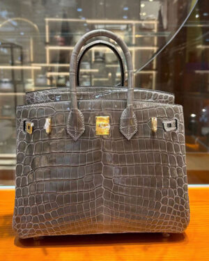 [에르메스] 버킨 25cm-30cm-35cm 버킨 폴로 서스 악어 가방 토트 백