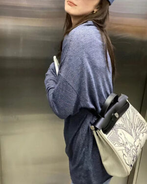 [에르메스] 켈리 kelly Herbag 31cm I2 Nata+블랙 숄더백