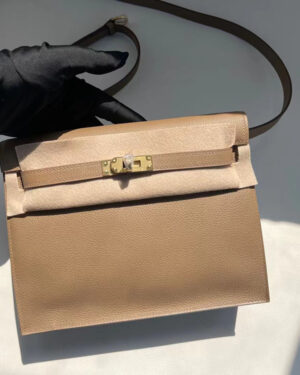 [에르메스] 켈리 kelly Danse 22cm 0M Chai evercolor 송아지가죽 숄더백 백팩