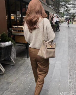 [에르메스] 켈리 2424 29cm Etoupe Taurillon Maurice+ swift소가죽 숄더백