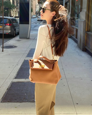 [에르메스] 켈리 2424 29cm CK37 Gold Taurillon Maurice+ swift소가죽 숄더백