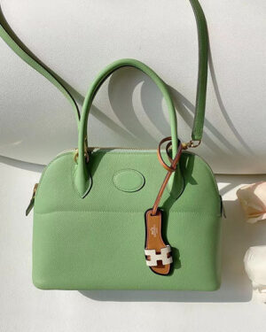 [에르메스] 볼리드 27cm 3I Vert Criquet epsom 송아지가죽 숄더백