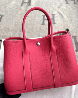 [에르메스] 가든파티 30,36 cm A5 Negonda 송아지가죽 핸드백