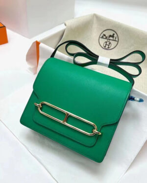 [에르메스] 롤리스 숄더백 19cm 6W Menthe Swift 송아지가죽 금장