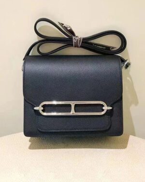 [에르메스] 롤리스 숄더백 19cm CK89 Noir evercolor송아지가죽 은장