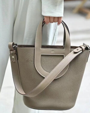 [에르메스] 피코탄 In the loop Etoupe Clemence/Swift송아지가죽 금장/은장 핸드백