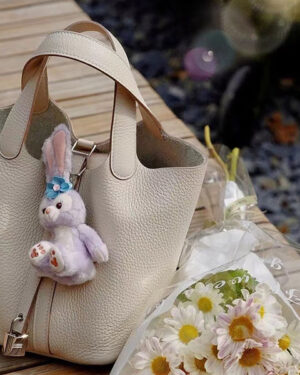 [에르메스] 피코탄 Picotin 18,22cm CK10 Craie 금장 은장 핸드백