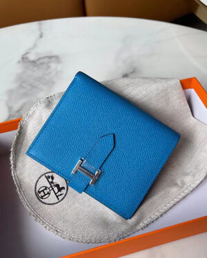 [에르메스] Bearn Compact 베안 반지갑 B3 Bieu Zenribar Epsom 송아지가죽