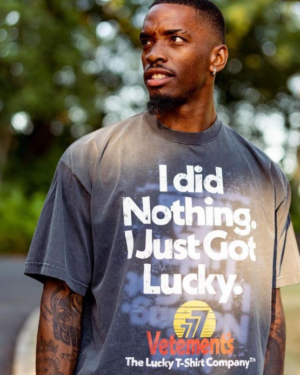 [베트멍] -I just got lucky- 워시드 티셔츠