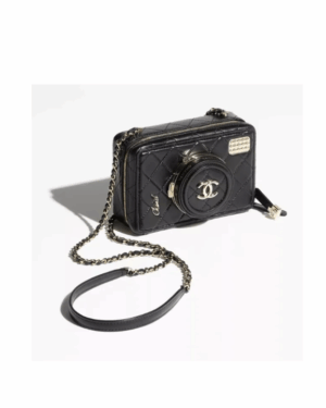 [샤넬] 카메라백 블랙 램스킨 AS4817 B16255 94305