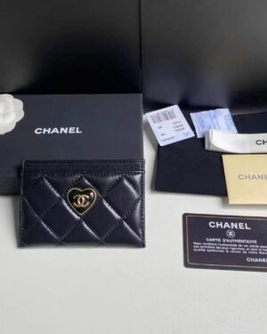 [샤넬] 하트 CC로고 카드지갑