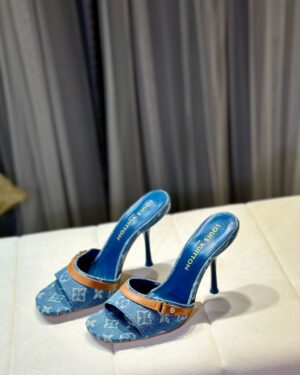 [루이비통] 네오 리바이벌 데님 9.5cm 뮬 (양가죽 안감)