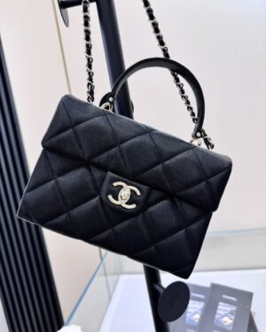 [샤넬] CC로고 탑핸들 턴락 플랩백 (AS4711 )