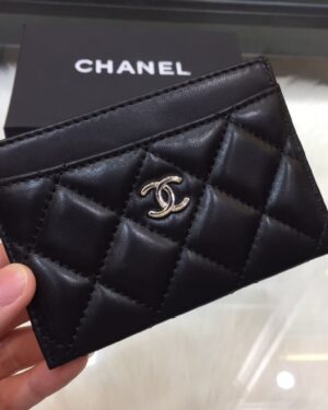 [샤넬] 카드 홀더(램스킨)