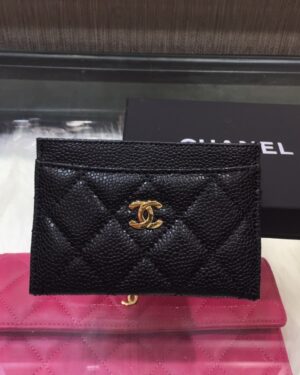 [샤넬] 카드 홀더(캐비어)