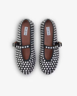 [알라이아] 라인스톤 양가죽 발레리나 슈즈(레어 등급)