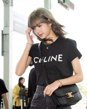 [셀린느] 로고 크루넥 티셔츠