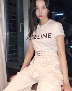 [셀린느] 로고 크루넥 티셔츠